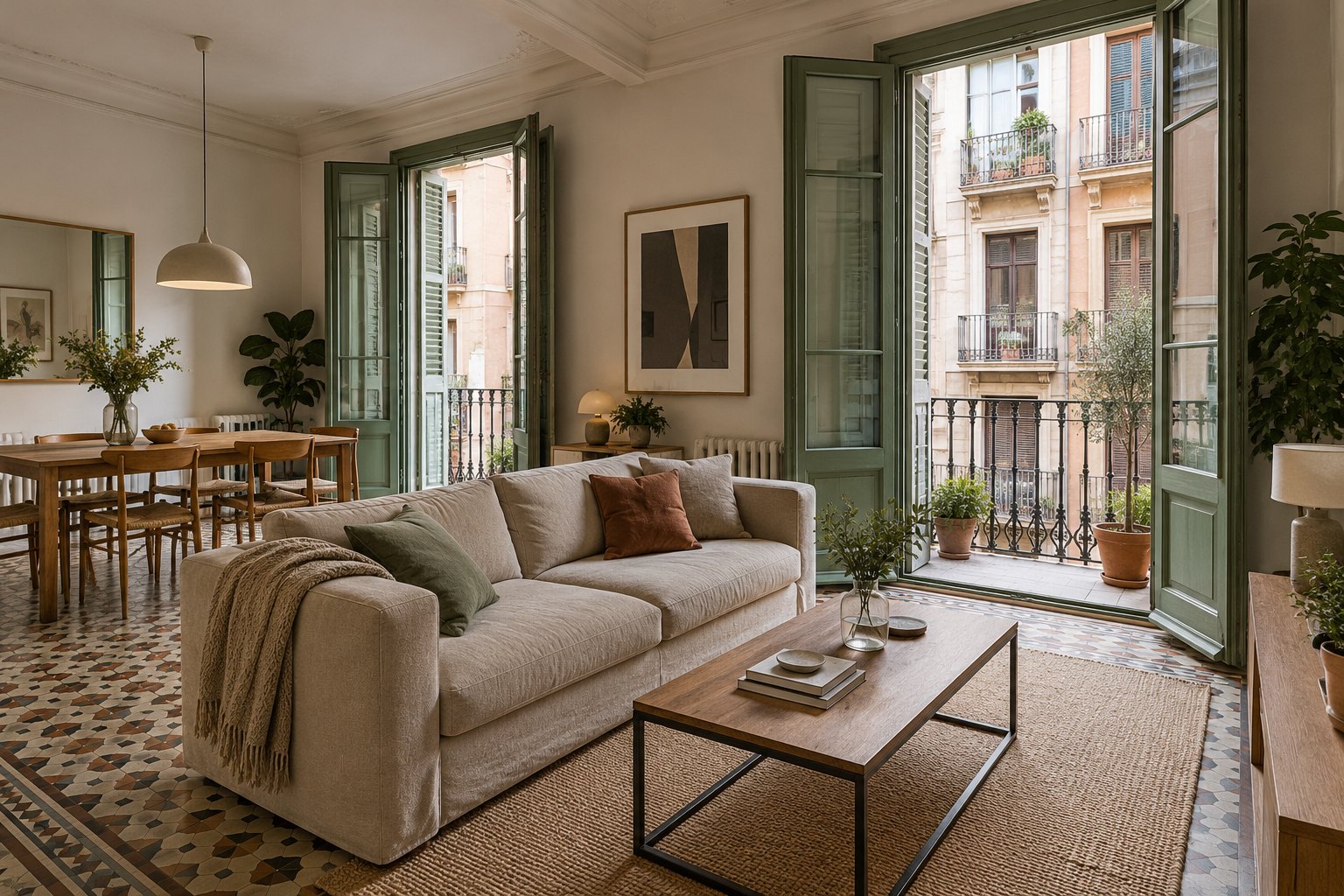 A balcony in Gràcia